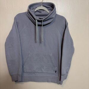 Burton Womens Sweatshirt Cowl Neck Drawstring Kangaroo Pocket Lilac Purple Small